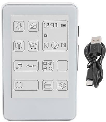 Fafeims MP3-Player mit 2,7-Zoll-Tintendisplay, HiFi-Sound, Typ-C-Aufladung, E-Book-Reader, für Musik und Lesen