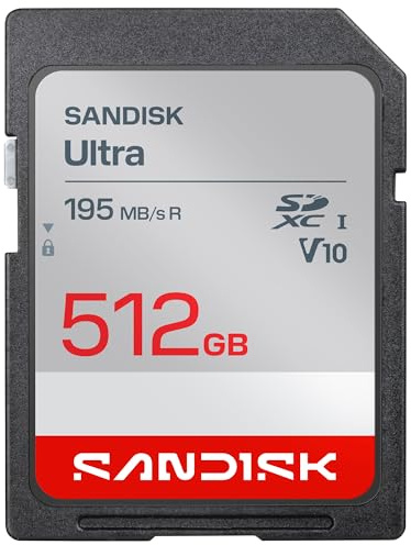 SANDISK Ultra Carte SDXC UHS-I 512 Go (Jusqu’à 195 Mo/s en Lecture, vidéo Full HD, V10, U1, C10) SANDISK Memory Zone App