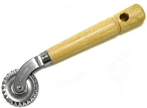 H&H 119 Rotella Tagliapasta, Inox, Curva, Acciaio Inossidabile, Argento