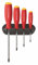 PB Swiss Tools Set di 4 cacciaviti (Rosso/Nero)