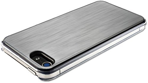 QDOS Metallics Mirror Rigid Polycarbonate Hard Case for iPhone 5/5S - Titanium