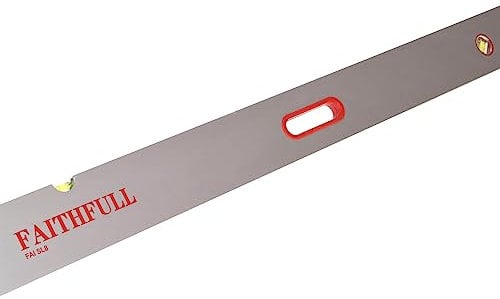 Faithfull FAISL8 Screeding Level 2.4M (8ft) 3 Vial and Grips