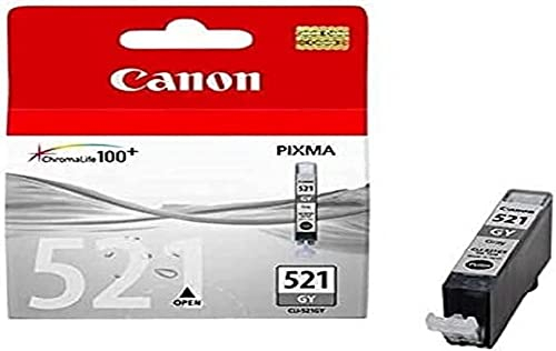 Canon Originaltinte CLI-521 GY, Größe Standard, Grau, Recyclebare Verpackung