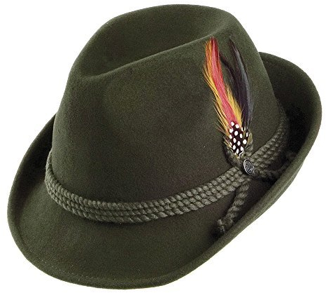 JAXON & JAMES Herren Trilby Trachtenhut, Gr. X-Large, Grün - Grün