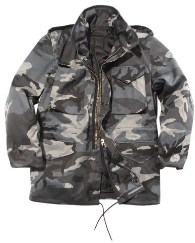 Mil-Tec Men's M65 Jacket Dark Camo, XL