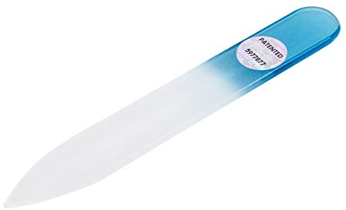 Lima per unghie in vetro temprato 8 cm fronte-retro