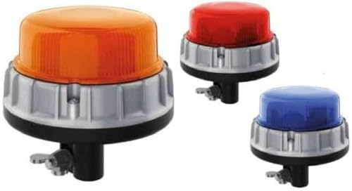 HELLA 2XD 011 557-211 LED Blitzleuchte - Blinkleuchte - K-LED 2.0 R - 12/24V - blau - Rohrstutzen - - für Feuerwehr - Polizei - Rettungswagen