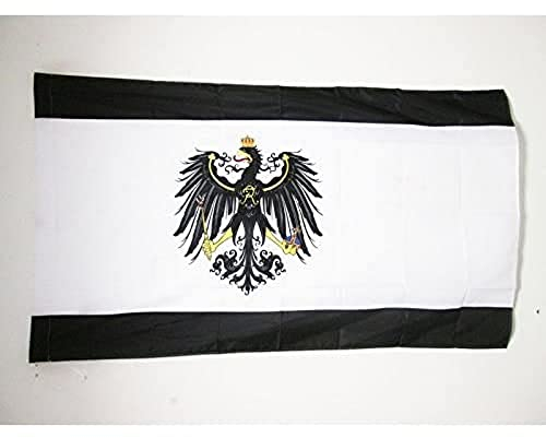 AZ FLAG - Flagge Königreich Preußen 1701-1918 - 90x60 cm - Preussen Fahne 60 x 90 Cm Scheide Für Mast - Flaggen