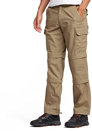 Peter Storm Men's Ramble II Convertible Zip Off Trousers/Three Quarter/Shorts, 5 Pockets, Water Resistant & Lightweight Pants, Ideal for Walking, Hiking(UK, Waist & Inseam, 32, 33, Cream)