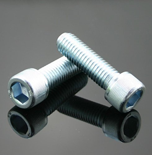 DIN 912 M12 x 40 mm Zylinderschrauben Innensechskant Zylinder Kopf Schrauben verzinkt 8.8 ISO 4762 (50, M12 x 40 mm)