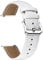 BINLUN Leder Uhrenarmband Schnellwechsel-Lederarmband Ersatz für Herren Damen (Weiß, 12mm)