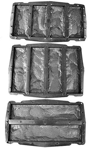 Riemchen Set 3 Teilig - Schalungsformen, Gießformen für 10 Klinkersteine