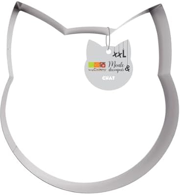 Moule découpoir inox XXL Chat