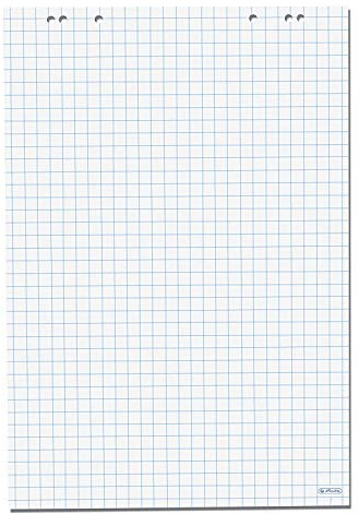Herlitz Flipchartblock, 68x99cm (kariert, 5 Blöcke)