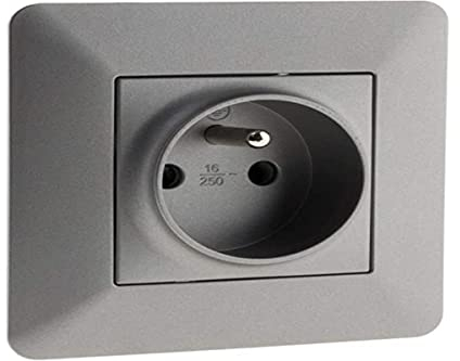 Prise 2P+T 16A Titanium - Artezo - Zenitech