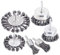 Rustark 6 Pcs Knotted Steel Carbon Knot Wire End Brush, Cup and Flat Wire Wheels Brush Set with 1/4 Shank for Drill, Perfect for Removal of Rust/Corrosion/Paint-Reduced Wire Breakage and Longer Life