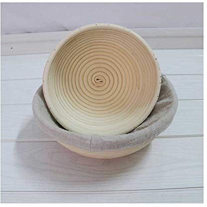 VEE 10” Banneton Round Proofing Basket for Sourdough, Includes Linen Liner, Metal Dough Scraper, Scoring Lame & Case, Extra Blades, Rising Dough Baking Bowl Gifts for Artisan Bread Making Starter.