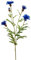 artplants.de Kunstblume Kornblume ORTIGO, blau, 60cm - Kunststoffblume/Zyane künstlich/Kornblumen Deko