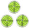 LAIESYA 3Pcs Circular Bubble Level Bullseye Degree Marked Surface Round Spirit Levels Measuring Tool for Leveling Phonograph, Camera, Turntable, Tripod, Telescope (32X7mm)