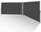 SWANEW Store Double latéral 180 x 600 cm, Extensible, Store Double Face, Protection Solaire, Coupe-Vent, Pare-Vue pour Balcon, Jardin, terrasse, Gris