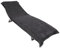 Sowel® Frottee Liegen Auflage, 100% Bio-Baumwolle, Strandtuch mit Kapuzenüberschlag, rutschfest für Strand- und Garten-Liegen, 220 x 85 cm, Anthrazit/Grau