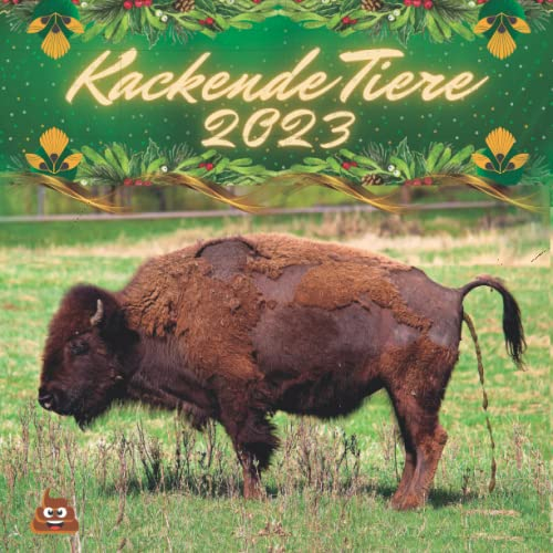 Kackende Tiere 2023: 12 Monate | Lustige Geschenke für Männer , Frauen , Freunde , Kollegen , Kinder , Büro und Hundeliebhaber Katze Bison Bär Zebra ... ( Geburtstag , Gag ... )
