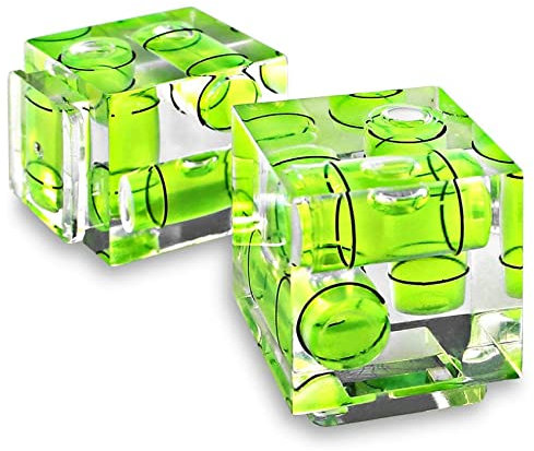 Piarktoy Triple 3 Axis Hot Shoe Spirit Level Compatible for DSLR Camera ()