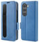 OCASE Coque Samsung Galaxy Z Fold 5 avec Porte S-Pen, Antichoc Housse Cuir PU Portefeuille Etui [RFID Blocage] [Fentes pour Cartes] [Béquille] Coque pour Galaxy Z Fold 5, Bleu Clair