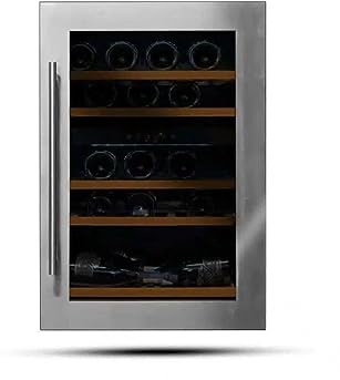 Datron - Enfriador de vino con 52 botellas de doble temperatura, vitrina fría empotrada, bodega con dos temperaturas