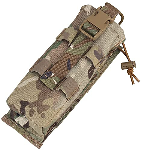 OAREA Molle Radio Pouch Airsoft PRC 152/148 Drop-Down Walkie Talkie Radio Tasche Jagd Paintball Taktische Radio Halter Pack (Color : CP, Size : M)