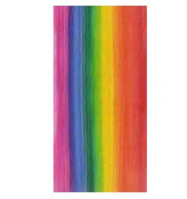 Silkes-Kerzenladen Verzierwachsplatte Regenbogen/Wachsplatte - Handbemalt !! 200x100 - MC-33