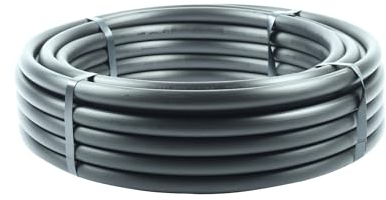 Wacredo Verlegerohr 25 mm PE-LD PN6, 25 Meter, schwarz – Druckrohr für Gartenbewässerung & Wasserleitung, UV-beständig & robust, für Brauchwasser