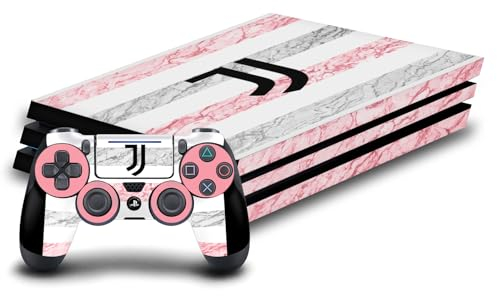 Head Case Designs Offizielle Juventus Football Club Away 2023/24 Match Kit Vinyl Haut Gaming Aufkleber Abziehbild Abdeckung kompatibel mit Sony PlayStation 4 PS4 Pro Console and DualShock 4 Controller