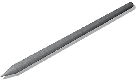 hanit® Recyclingpfosten, massive, wetterfeste und langlebige Weidepfähle mit Spitze, 175 cm, Ø8cm, grau (3)