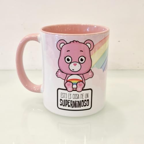 Donum Bonum Regalos Originales Taza Oso Amoroso Rosa (Blanco)