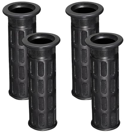 Schubkarrengriffe, 4 Stück Griffe Schubkarre, 30mm Gummi Karrengriff, Rutschfester Griff, Griffe für von Geräten, Einrädern, Fahrrädern, Motorrädern