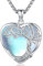 Collier Arbre de vie, Pendentif Arbre de vie Pierre de lune en Argent Sterling 925, Collier Arbre Généalogique Cadeau Bijoux pour Femme Filles