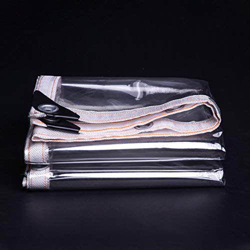 Transparente wasserdichte PE-Kunststoff-Plane für Garten, Balkon, Pergola, Veranda, Pavillon, Frostschutzfolie, regenfest, isoliert, 2 x 4 m Größe