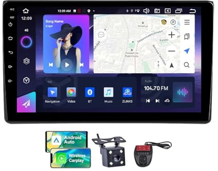 ZZPHKK Android 13 Autoradio mit Navi für Audi A4 2 B6 3 B7 2000-2009丨9 Zoll Doppel Din Auto Radio Touch Display mit Carplay Android Auto/Bluetooth 5.0/FM RDS DAB+/Lenkradsteuerung/DSP(NF-4)