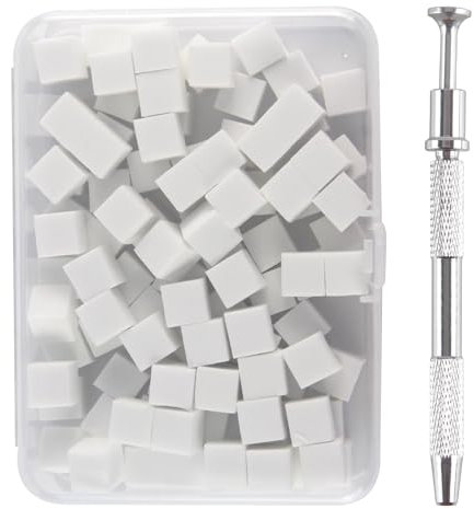 100 Stück Nail Art Schwamm, mit Metallgriff, Nagelschwamm für Ombre-Nageldesigns, Nageldesign Zubehör für Nail Art und Farbverläufe