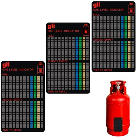 3PCS Gas Bottle Level Indicator, Magnetic Gas Bottle Level Indicator, Magnetic Gas Cylinder Tool, Magnetic Gauge Bottle, Reusable Magnetic Gas Lpg Tank Level Indicator, Level Indicator