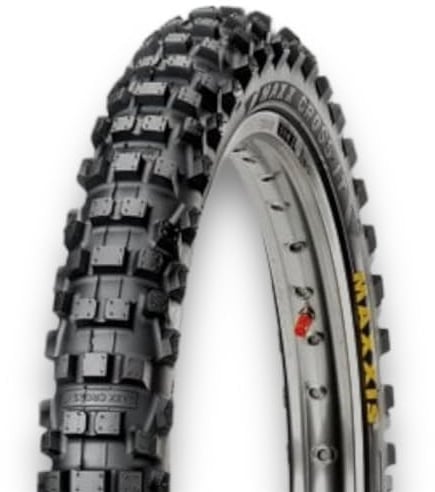 Red Circles 70/100-17 Maxxis Maxcross M7304 40M Pit Bike Tyre – Professional MX Championship Quality, Front Fitment, Fits 17”/14” Setup, Supplied by MAXXIS UK