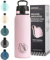 UZSPACE Kinder Trinkflasche Edelstahl 700ml, doppelwandige Isolierflasche mit Klappdeckel, Ein-Klick-Verschluss, Auslaufsicher, Metall Wasserflasche Mädchen Jungen für Uni Schule Sport wandern Auto