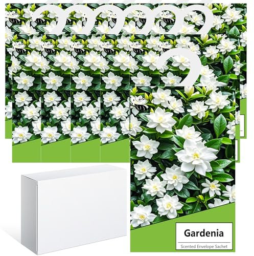 14pcs Profuma Armadio Vestiti, Profumatori Armadio e Cassetti, Profumatore Auto, Profumo Aromi Sacchetti Lavanda Profumati per Armadio Cassetti Armadietti, Scarpiera Deodorante Armadio (Gardenia)