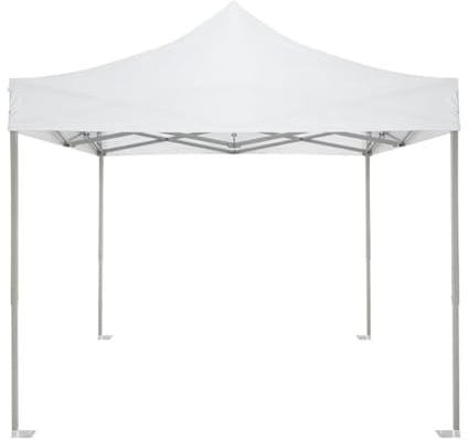 Bolero UV-Resistant Freestanding Gazebo, White, 3x3m | Serves as a reliable party tent or wedding canopy, offering simple, tool-free setup for catered outdoor events.