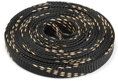 20/50/100M PET Expandable Braided Cable Sleeve Wire Protecting Insulation Sheathing Cable Protective Sleeve 4/6/8/10/12/15/20mm(Black Gold,10MM_100M)