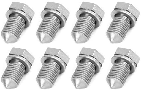 Anlising Ölablassschraube mit Dichtring, 8PCS Legierter Stahl Ölablassschraube, M14 x 1.5CM Oelablassschraube mit Unterlegscheibe Gewinde, Ablassschraube Öl, Kompatibel mit N90813202, N90288901