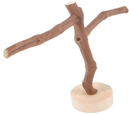 UPKOCH Natürliches Vogelspielzeug aus Braunen Weinreben Wellensittich Sitzstangenspielzeug zur Stimmungsförderung und Entspannung für Papageien und Kleine Vögel