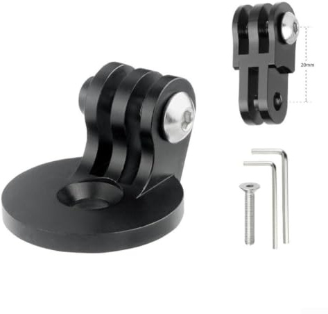 Heads et Cap Screw Mount for Action Camera, Bike Stem Top Cap Holder M6 P1 L35mm, Aluminum Alloy, Fits 28.6mm Steerer Tube, Stable Riding Video Solution