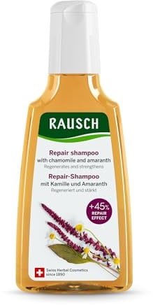 Rausch Kamillen-Amaranth Repair-Shampoo (milde Aufbaupflege für mehr Elastizität und Glanz, ohne Silikone und Parabene - Vegan), 1er Pack (1 x 200 ml)
